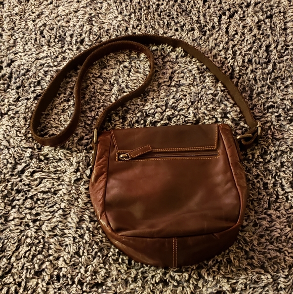 Jack Georges small distressed leather crossbody - Picture 2 of 8